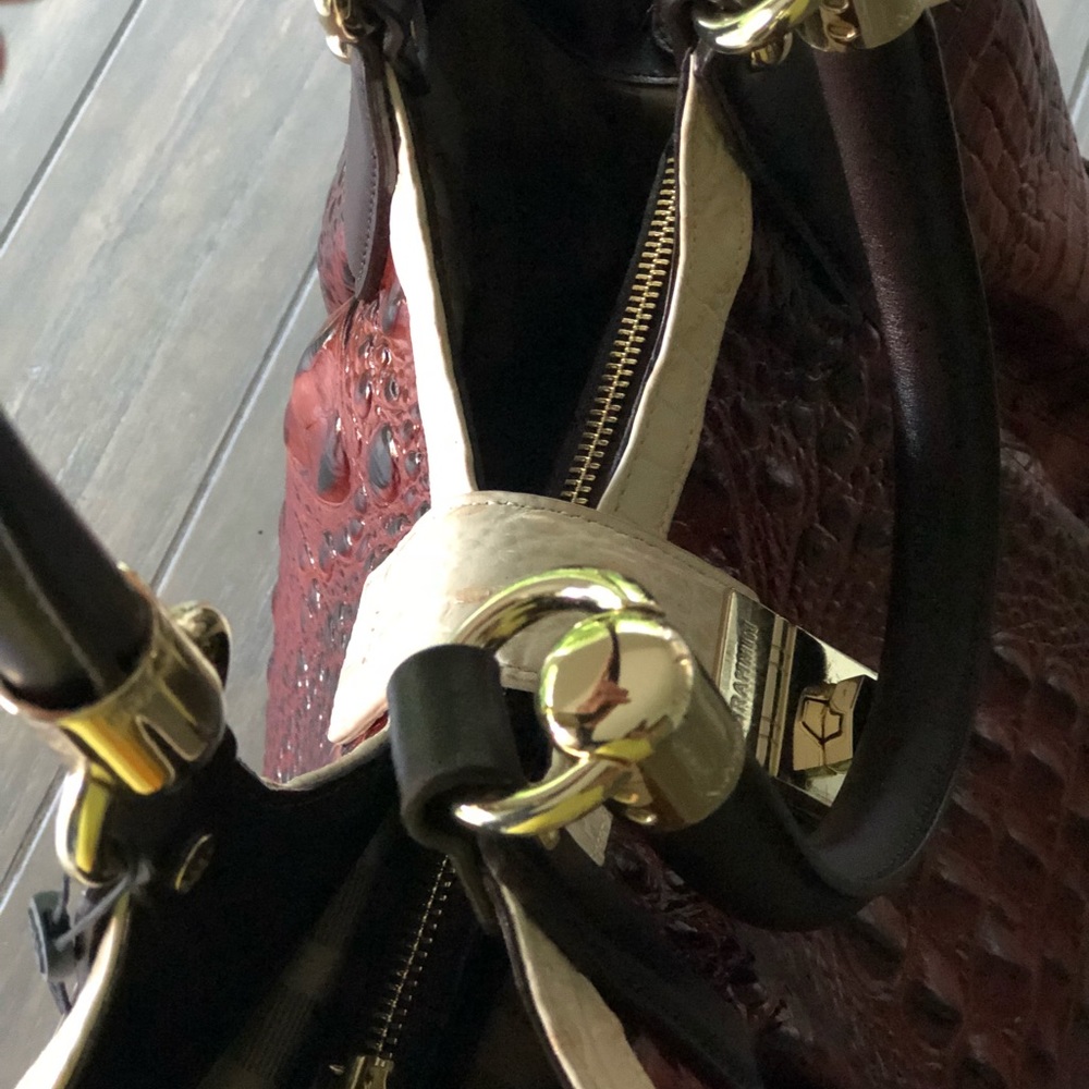 Brahmin Elisa Pecan Azuma Purse with Strap FINAL - Picture 5 of 8